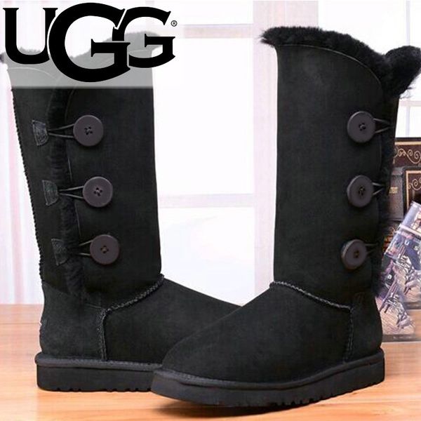 

snow women winter ugg australia boots luxury designer classic kneel half long ankle black grey chestnut coffee warm bailey bow womens boot g