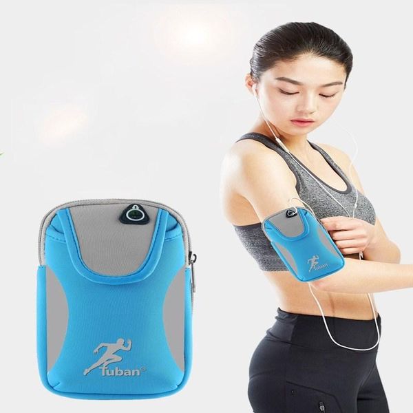 

outdoor bags running mobile phone sports arm bag gym male set fitness equipment wrist band sport