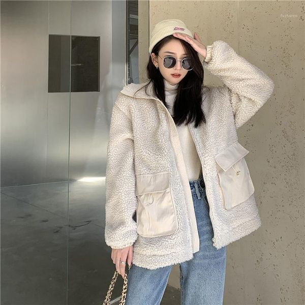 

women's down & parkas 2021 winter fashion ladies coat casual keep warm loosecoat plus velvet cotton clothes, Black