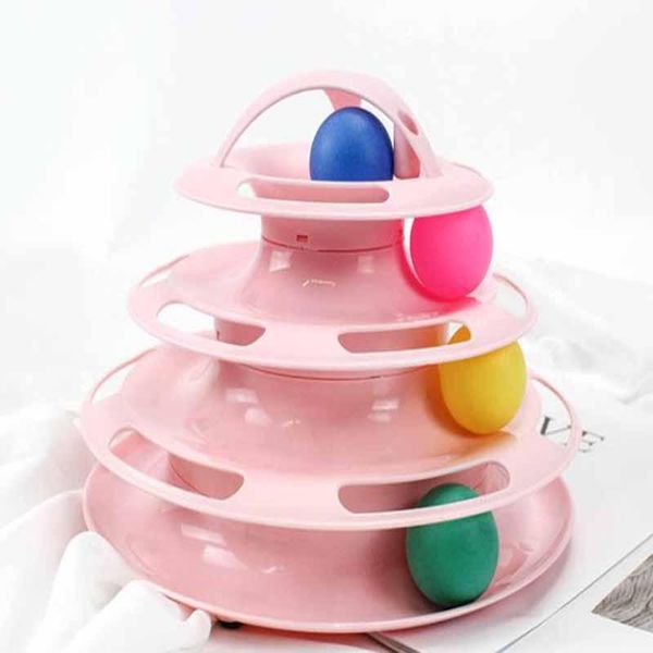 

cat toys toy pet supplies interactive four-layer turntable
