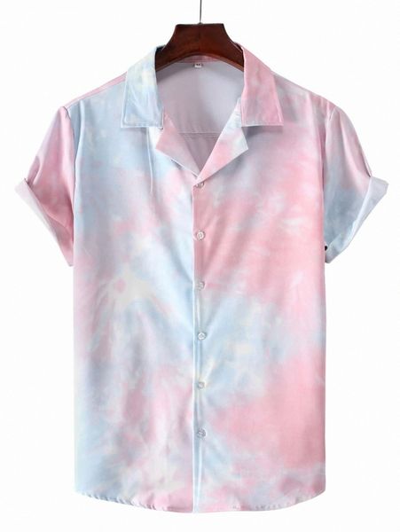 

men tie dye button through shirt u5gq#, White;black