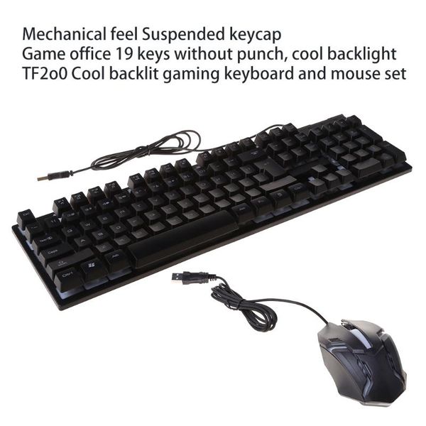 

tf200 gaming mechanical keyboard mouse set n7ma combos