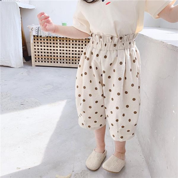 

trousers milancel 2021 autumn girls pants linen cotton children's mosquito, Blue