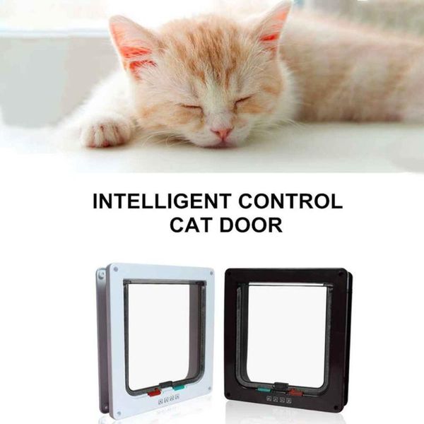 

cat carriers,crates & houses door intelligen abs animals pet supplies hole dog-tunnel flap entry frame safe gate tool middle
