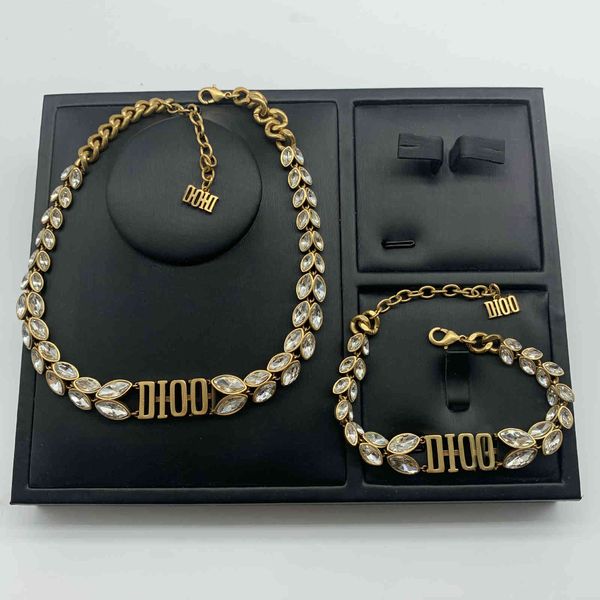 

special offer 2021 luxury designer jewelry high version wheat ear horse eye clavicle chain necklace female net red small fragrance letter br, Silver