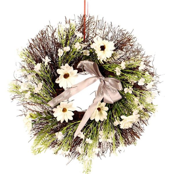 

cosmos sun wreath flower artificial garland for door decors, weddings, parties, and home decorations decorative flowers & wreaths