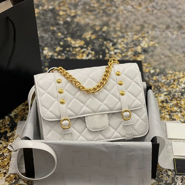 

handbag classic crossbody bag wallet women luxurys designers leather purse gold silver chain clutch envelope with the original box size 14-5