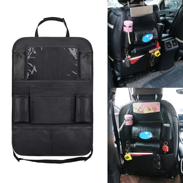 

car organizer back seat hanging pocket oxford cloth auto space saver interior multi-pocket stowing phone holder pouch