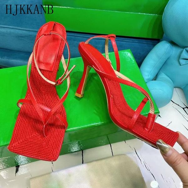 

sandals summer high heel sandalias women square clip-on toe party dress ankle strap pumps cozy fabric insole, Black