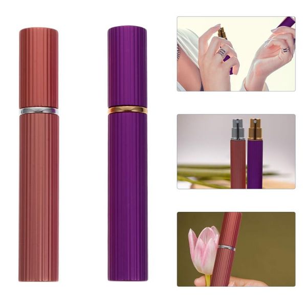 

storage bottles & jars 2pcs 8ml chic perfume bottle portable glass spray container