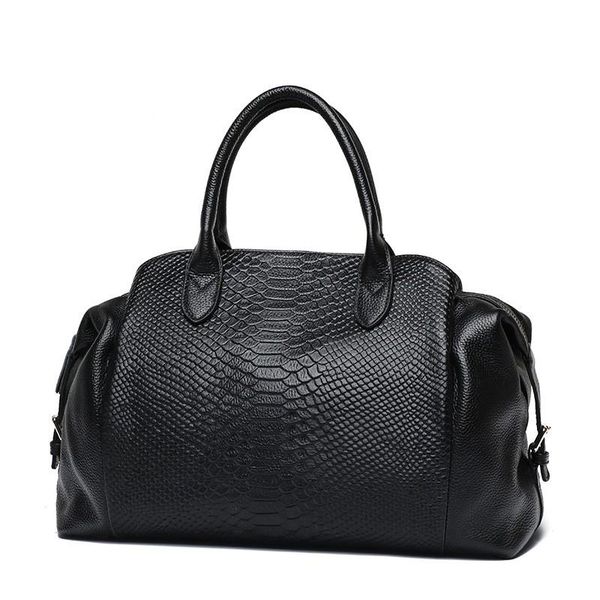 

evening bags luxury genuine leather large handbags wild serpentine tote female shoulder designer lady classic crossbody for women