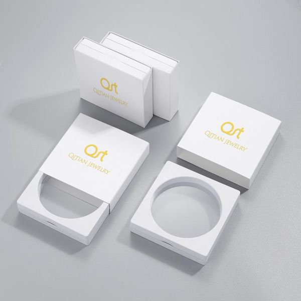 

jewelry pouches, bags 2-colors simple square plastic transparent packaging box customized logo sets, Pink;blue