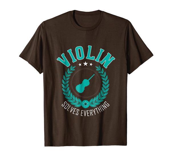 

violin solves everything t-shirt | funny violinist shirt, White;black