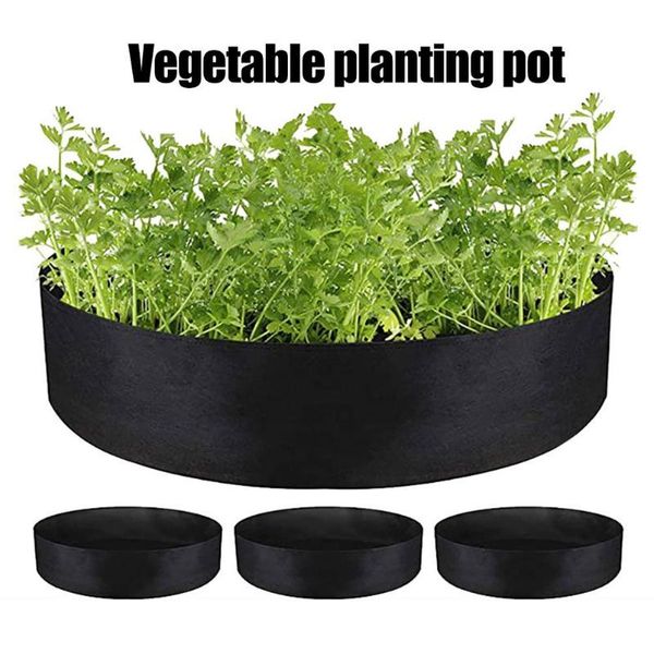 

planters & pots round plant grow bag felt fabric breathable planting container nursery production for plants flower vegetable