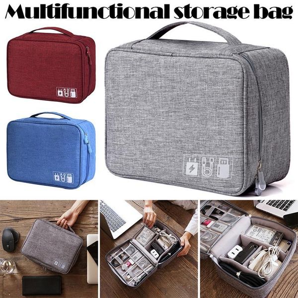 

storage bags portable cable bag charger wires organizer digital usb gadget electronic earphone case pouch accessories supplies