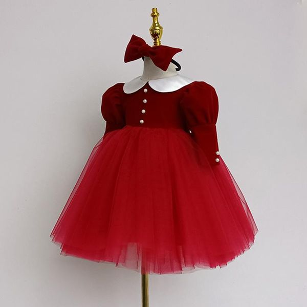 

girl's dresses 2021, Red;yellow
