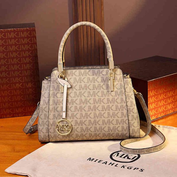 

2021 women's bag mkj handbag korean temperament imitation leather messenger shoulder