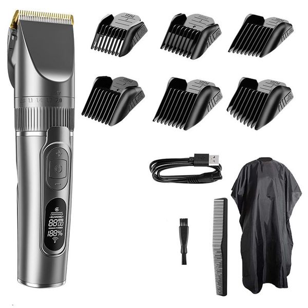 

rechargeable hair trimmer electric cordless clipper shaver men barber cutting machine 0mm razor clippers