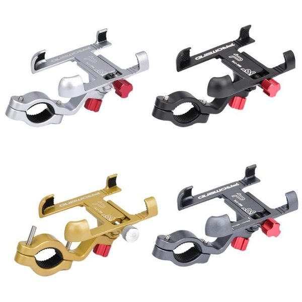 

car & truck racks adjustable universal bike phone stand handlebar bracket aluminum bicycle holder gps navigation mount