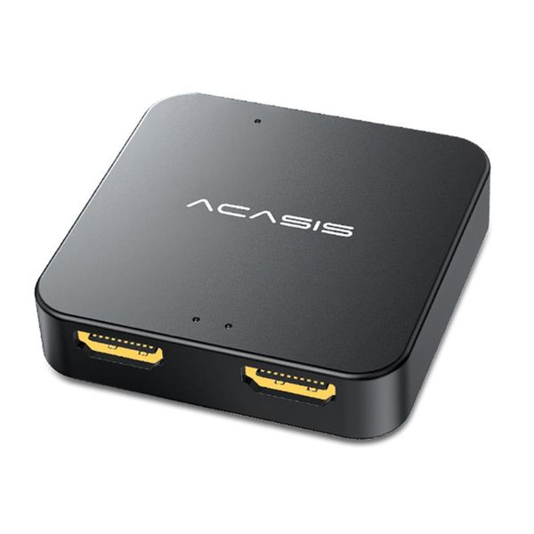 

audio cables & connectors acasis hd32 -compatible splitter usb c powered 1 in 2 out for dual monitors with same image