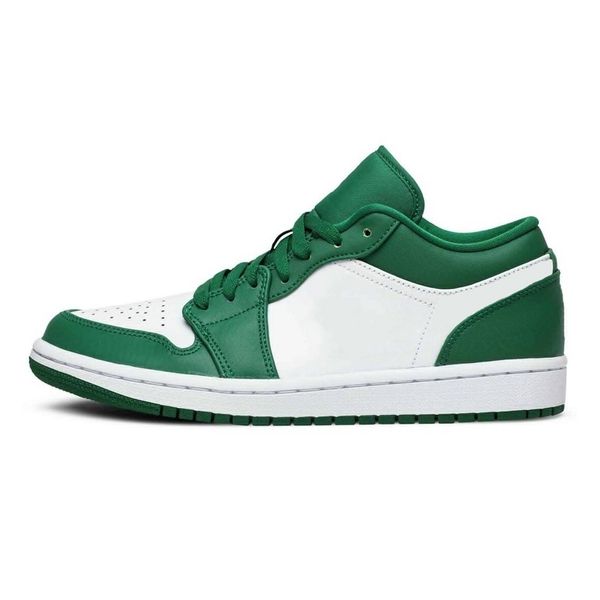 

shoes 1 1s low jumpman men women court purple unc pine green gold toe athletic