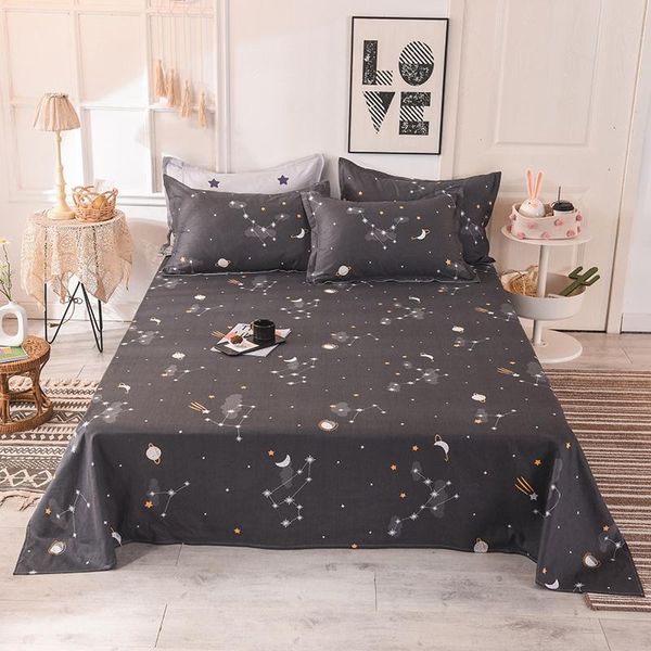 

sheets & sets 2021 product 1pcs flat sheet 100% cotton printing bed mattress set
