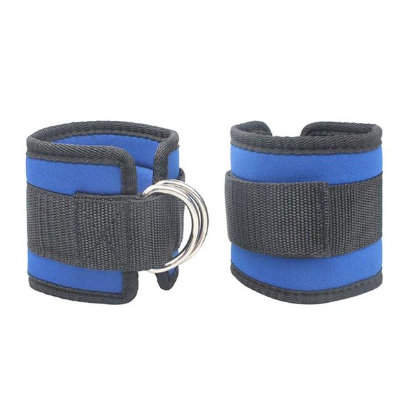 

2pcs nylon sports bands for gym workouts exercises training fitness ankle support, Blue;black