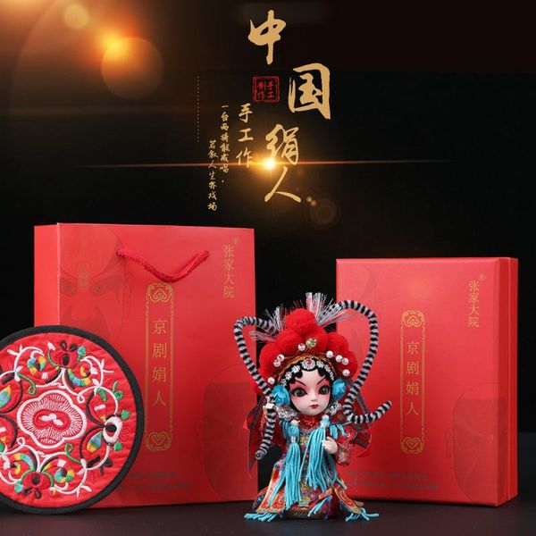 

silk dolls, peking opera chinese characteristics, folk crafts, ornaments, gifts for friends decorative objects & figurines