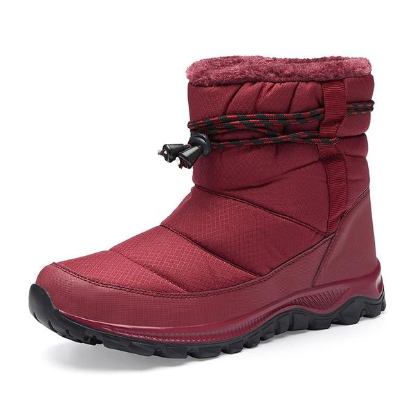 

boots waterproof winter snow women ankle warm shoes outdoor 2021 plus size lightweight comfortable, Black