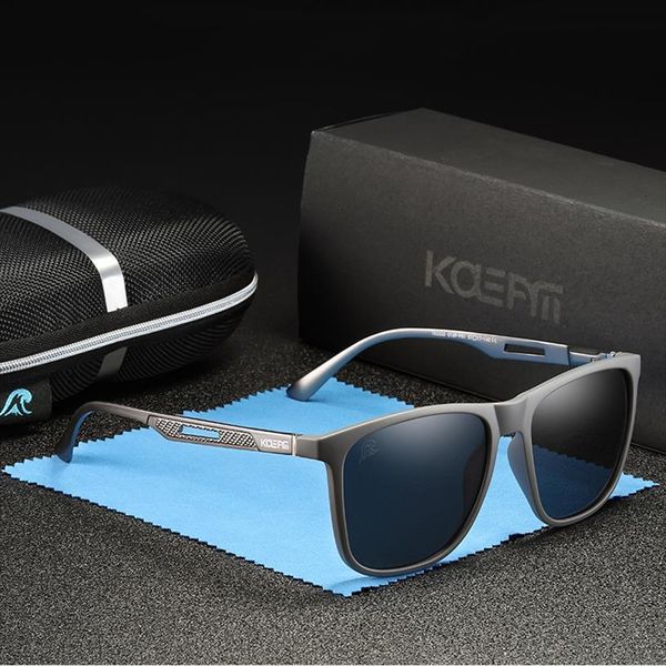 

Kdeam Mens Polarized Sunglasses Black Eyewear Ultra Light Tr90 Frame Square Sun Glasses 1.1mm Thickness Tac Uv400 Lens, White;black