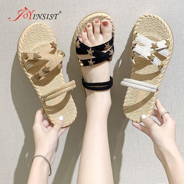 

slippers stylish and comfortable flat heel female summer beach shoes leather slides out wear women sandals non-slip, Black