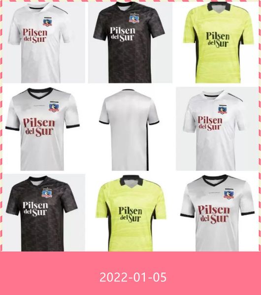 

2021 2022 colo -colo soccer jerseys home away 21 22 falcon blandi suazo campos opazo 3rd football shirt, Black;yellow