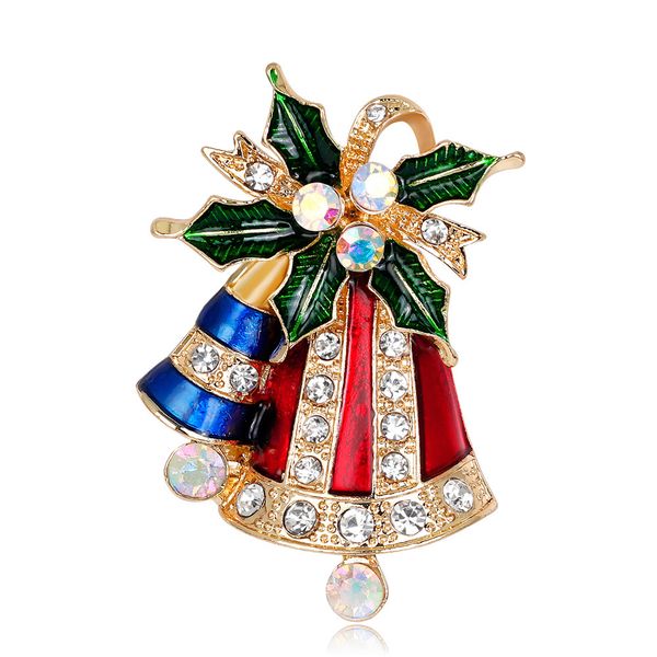 

factory popular fashion christmas series personality lovely bell brooch christmas