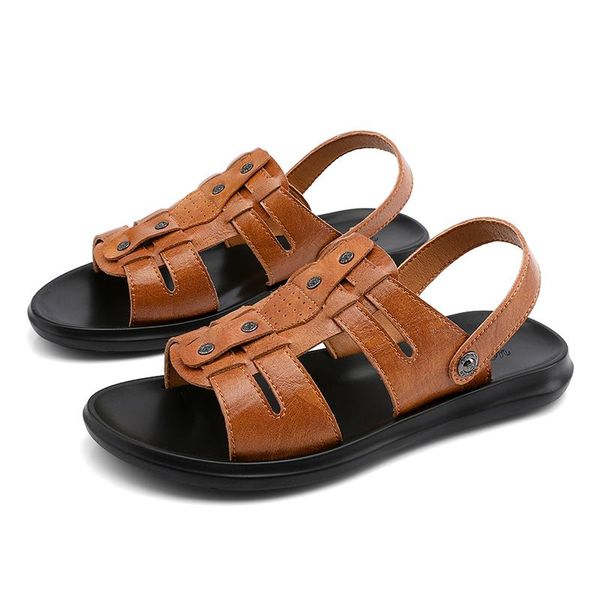 

sandals shoe 39 sandalhas men rubber big gladiator sandales mountain roman geta couro piel male praia on em casual para masculina flat, Black