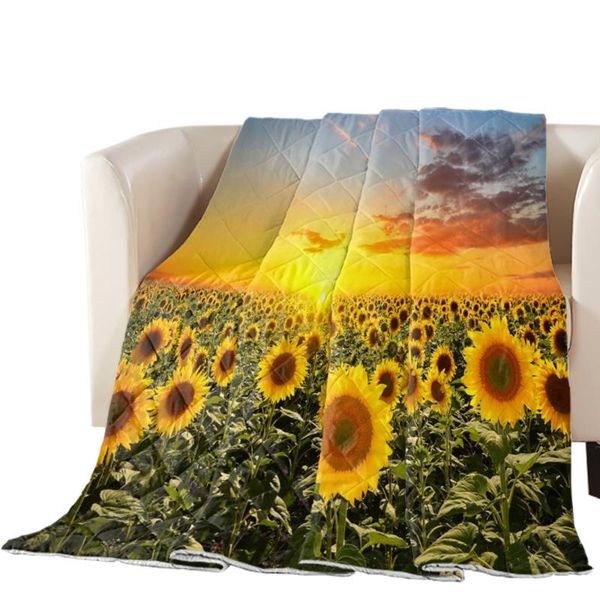 

comforters & sets sunflowers bloom garden quilt comforter bedspread summer blanket duvet home bed cover air conditioning bedding throw