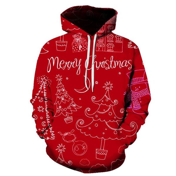 

women's hoodies & sweatshirts christmas santa print 3d women fashion o-neck hoody female sweatshirt hoodie kid hip hop girl clothing au, Black