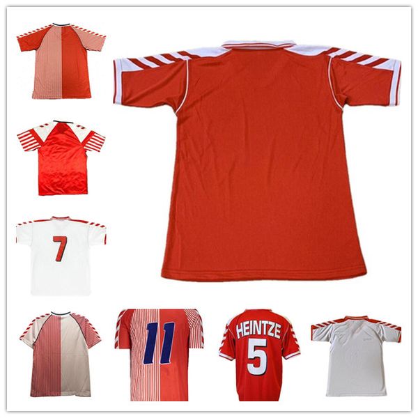

1986 1992 1998 retro soccer jersey m.laudrup 10 heintze 5 b.laudrup 11 goldbeak 17 92 86 98 football shirt, Black;yellow