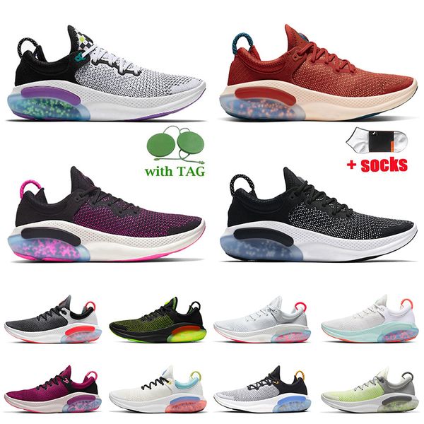 

mens designer joyride fly run women og running shoes knits joyrides electric green platinum tint oreo white sail university red noir off