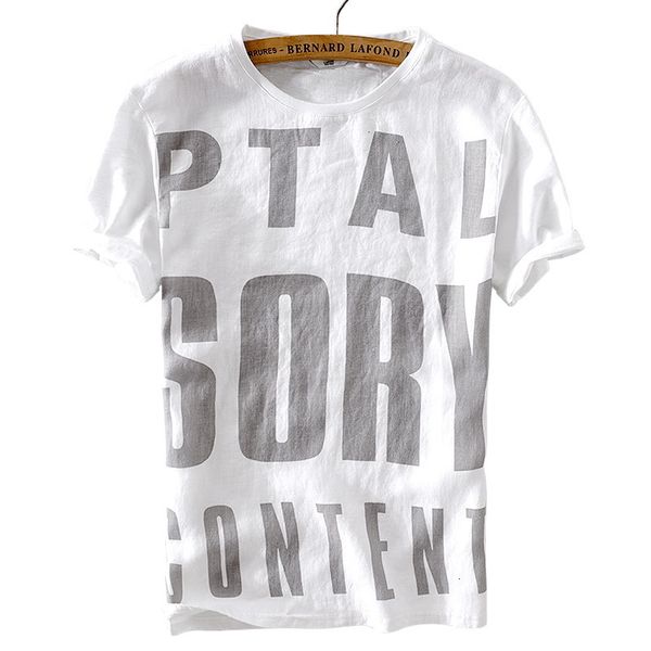 

women's t-shirt nova chegada linho manga curta camisa de t casual branco t-shirt do vero dos moda tshirt para homens o pescoo ell9, White
