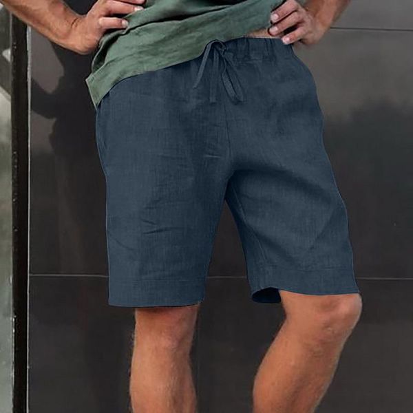 

men's shorts jodimitty 2021 cotton linen pants male summer breathable solid color trousers fitness streetwear s-3xl, White;black