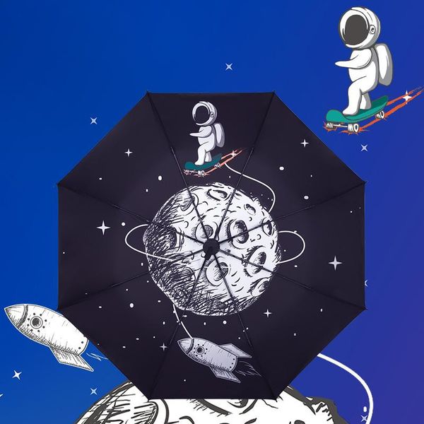 

umbrellas automatic 3-folding sun umbrella anti-ultraviolet sunscreen 2021