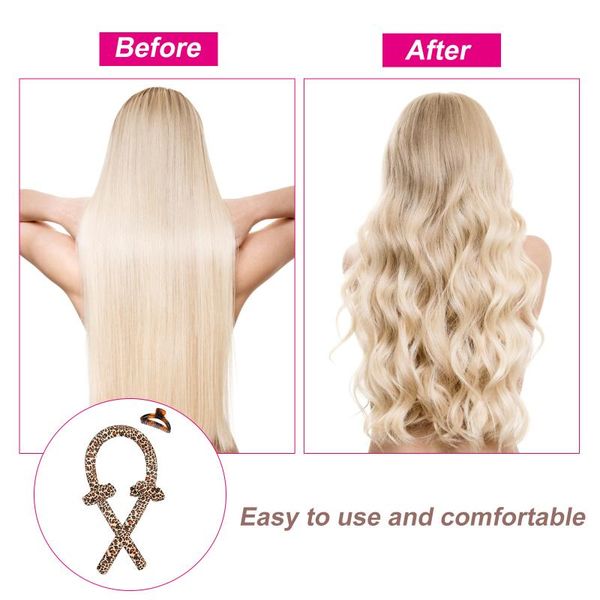 

hair clips heatless curling rod headband non-heated silk ribbon curlers foam iron lazy curler diy styling tools