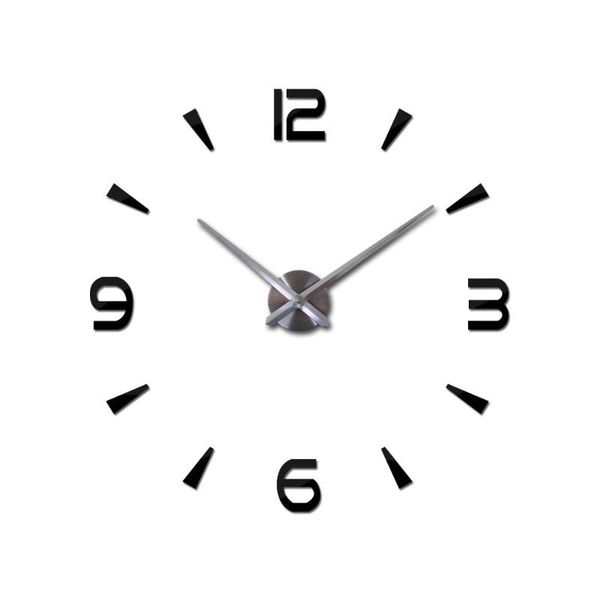 

wall clocks digital watch decal quartz needle big acrylic mirror 3d stickers gift simple living room unique eco-friendly clock