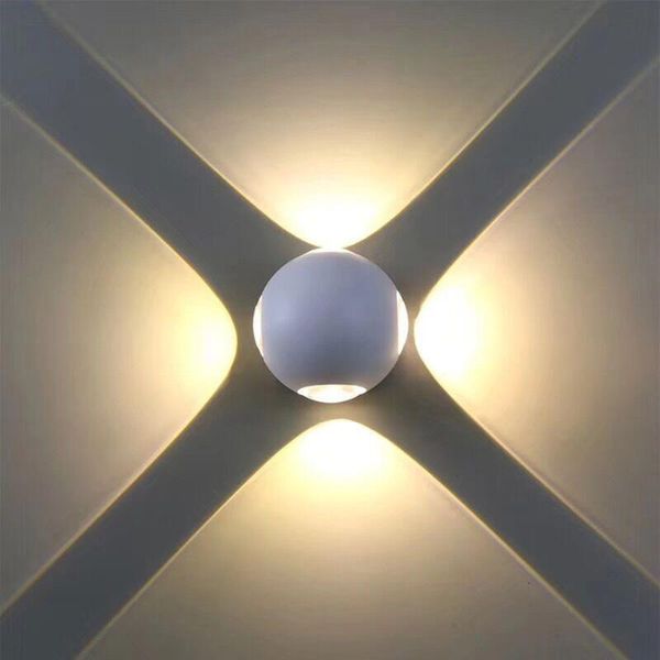 

thrisdar 6w 12w round ball waterproof led wall lamp outdoor garden corridor balcony villa porch light exterior lamps