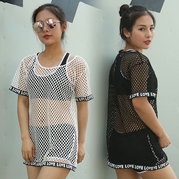 

Suit Three Piece for Bathing Women, White;black