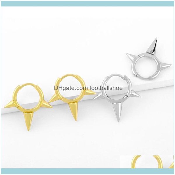 

charm jewelrydesigners punk rivet with smooth pyramid and personalized hip hop earrings drop delivery 2021 lpsy5, Golden