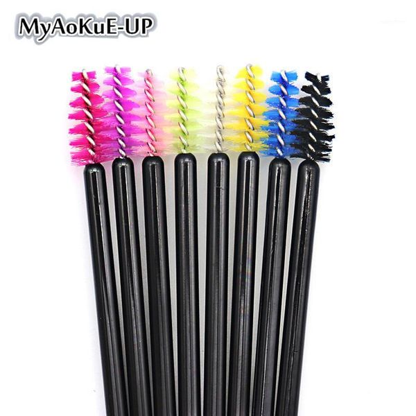 

150pcs mini eyelashes brush for eyelash extension combing disposable eyebrow mascara applicator wand makeup1