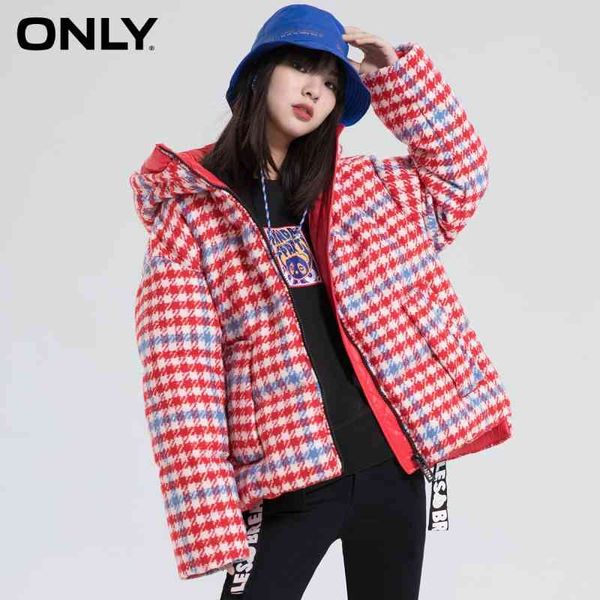 

downs women's vintage plaid jacket, winter short flat shoes,, Black