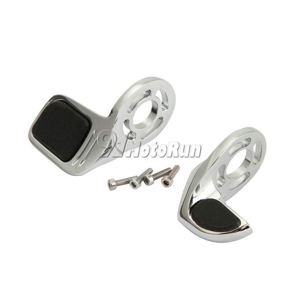 

chrome throttle assist motorcycle cruise control wrist pad rest for iso style grips handlebars