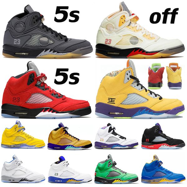 

2021 arrival jumpman 5 raging bull mens basketball shoes 5s v fire red what the black muslin sail paris se oregon men sports sneakers traine